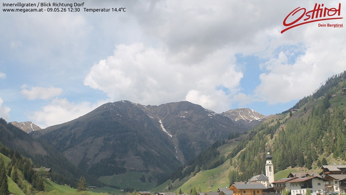 Archiv Foto Webcam Blick Richtung Innervillgraten