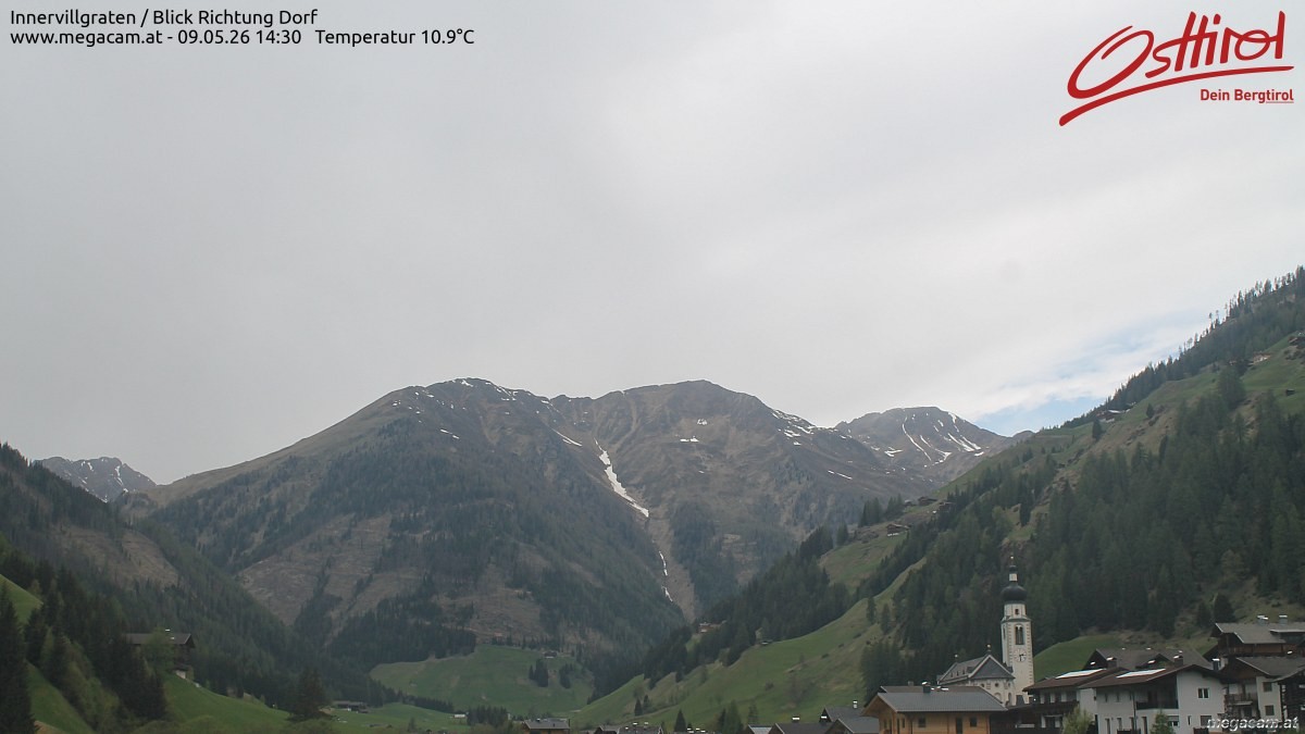 Archiv Foto Webcam Blick Richtung Innervillgraten