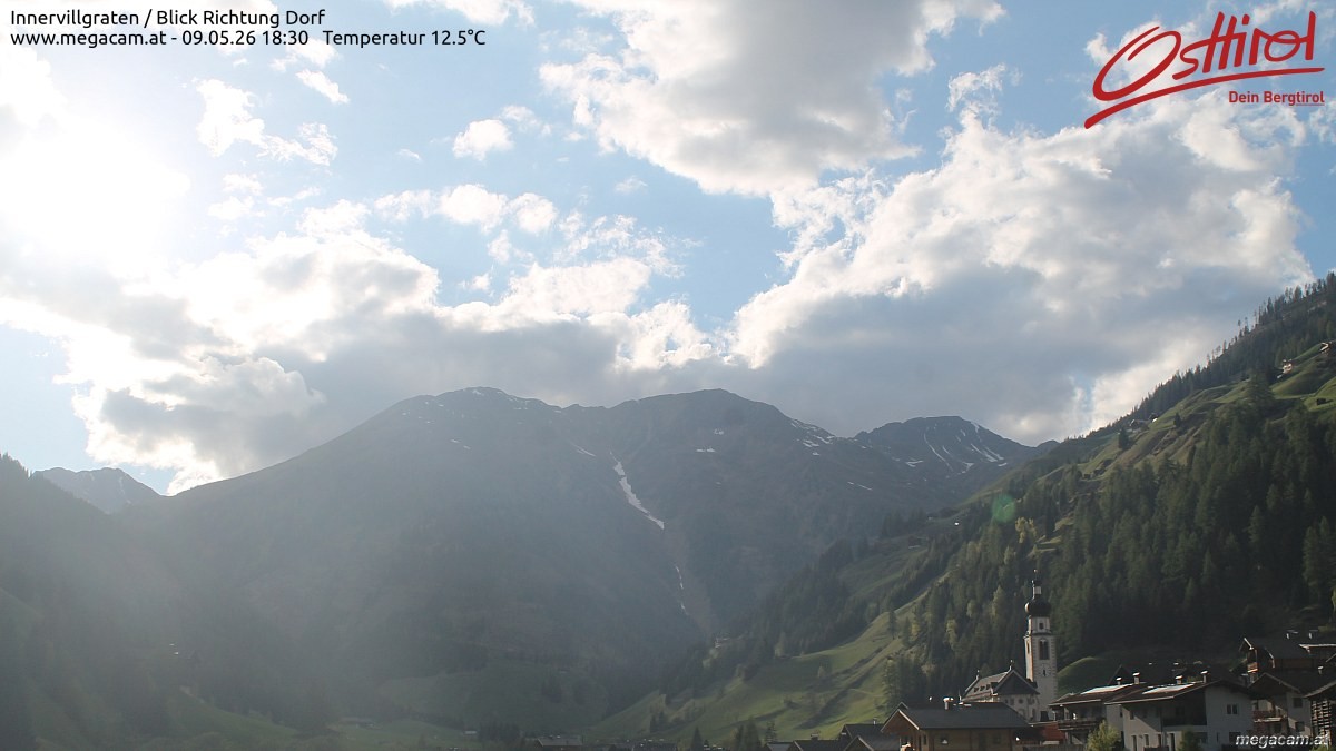 Archiv Foto Webcam Blick Richtung Innervillgraten