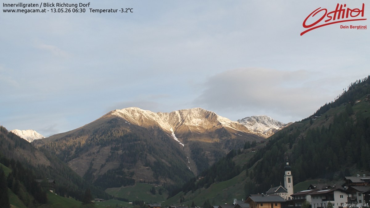 Archiv Foto Webcam Blick Richtung Innervillgraten