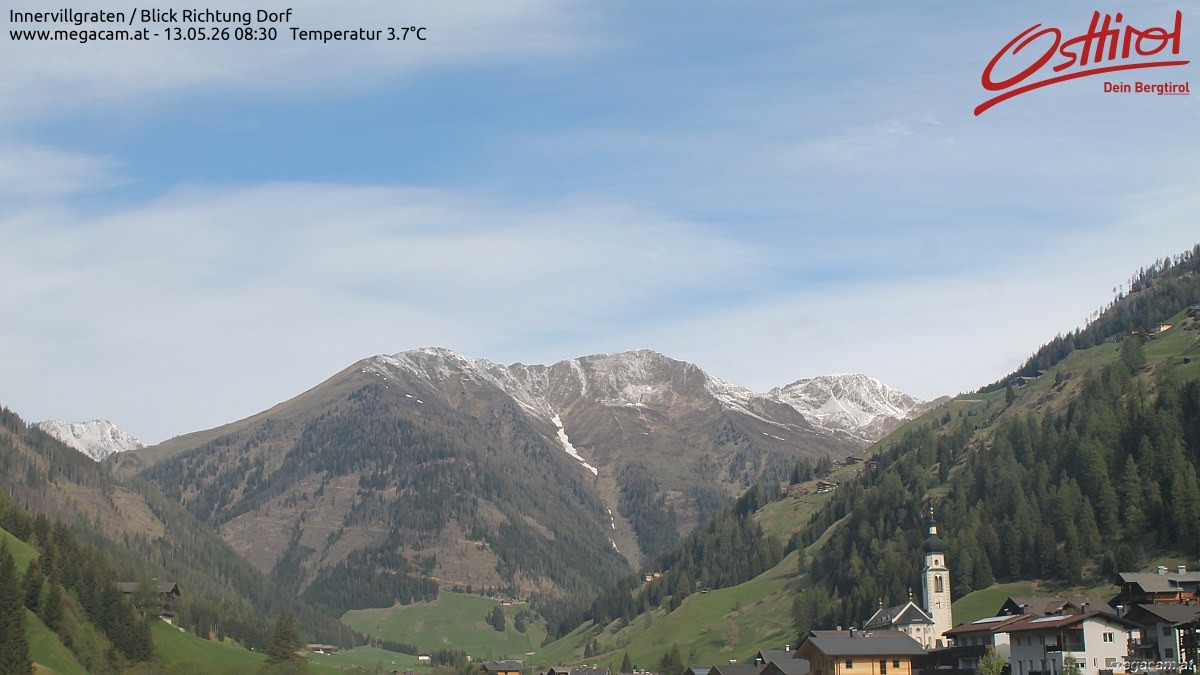 Archiv Foto Webcam Blick Richtung Innervillgraten