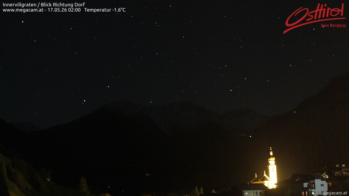 Archiv Foto Webcam Blick Richtung Innervillgraten