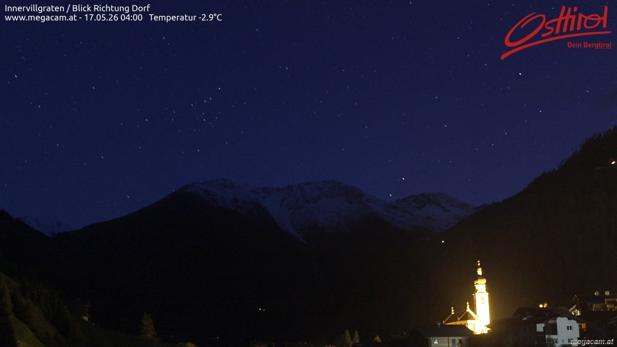 Archiv Foto Webcam Blick Richtung Innervillgraten