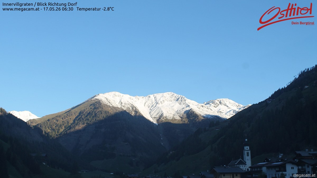 Archiv Foto Webcam Blick Richtung Innervillgraten