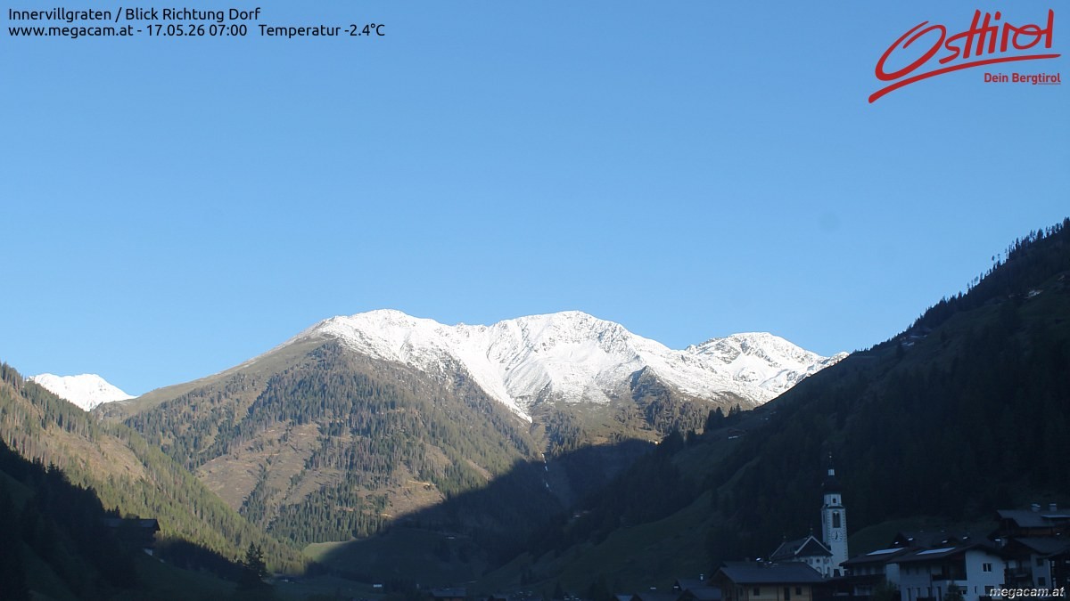 Archiv Foto Webcam Blick Richtung Innervillgraten