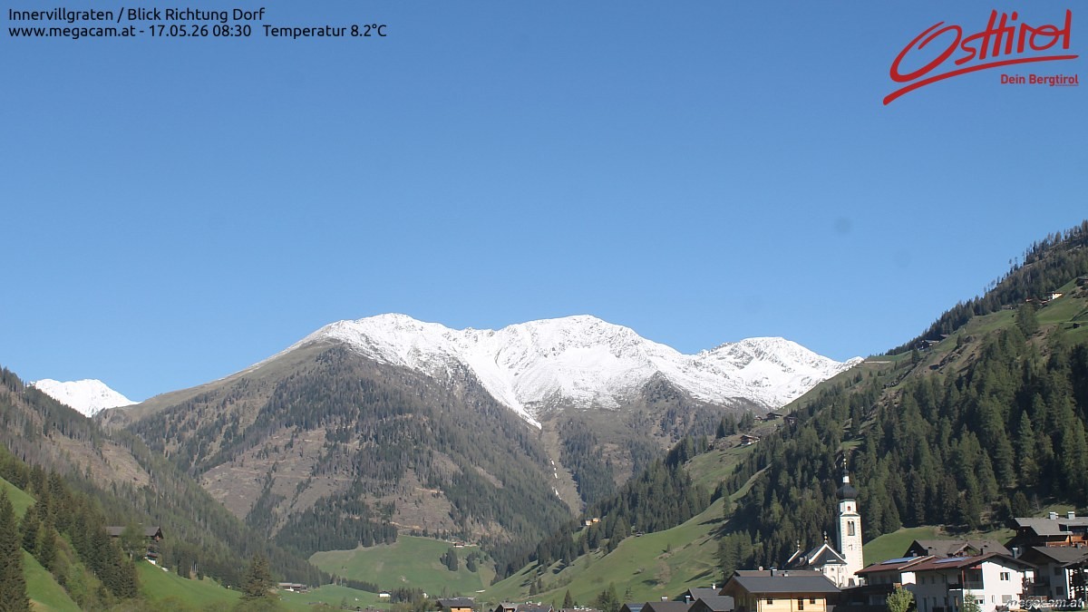 Archiv Foto Webcam Blick Richtung Innervillgraten