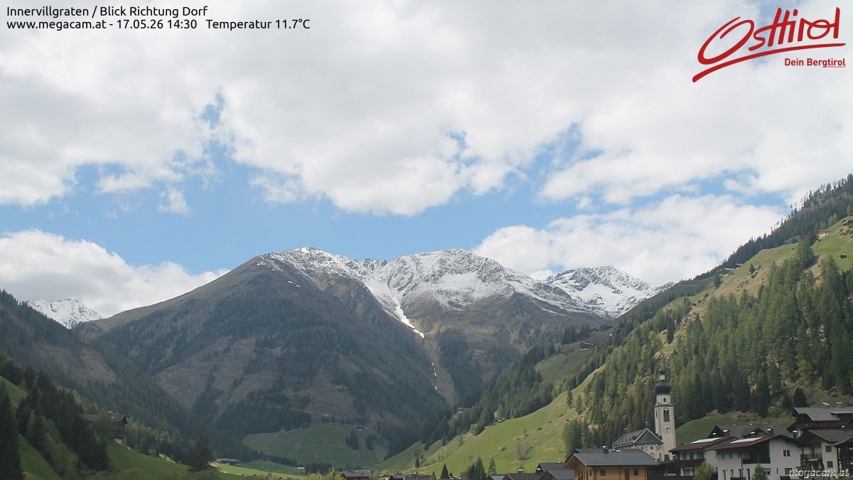 Archiv Foto Webcam Blick Richtung Innervillgraten