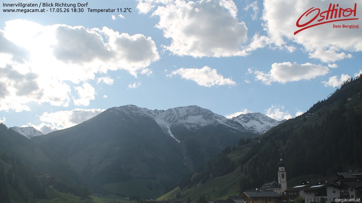 Archiv Foto Webcam Blick Richtung Innervillgraten