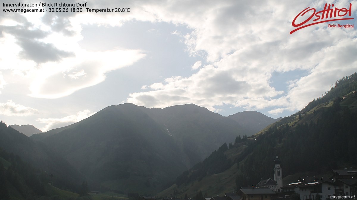 Archiv Foto Webcam Blick Richtung Innervillgraten
