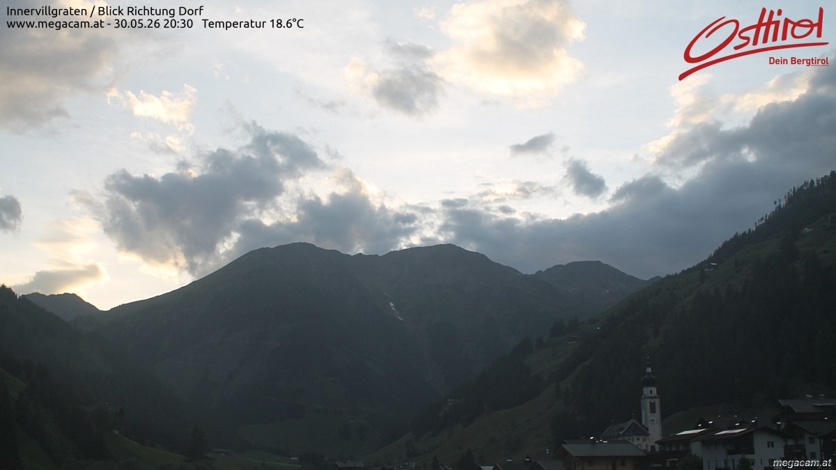 Archiv Foto Webcam Blick Richtung Innervillgraten