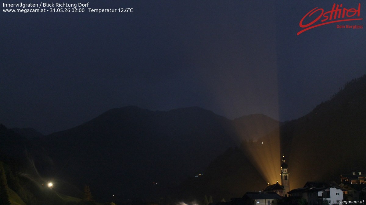 Archiv Foto Webcam Blick Richtung Innervillgraten