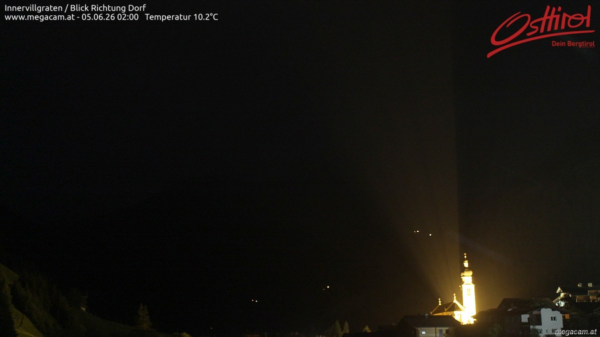 Archiv Foto Webcam Blick Richtung Innervillgraten