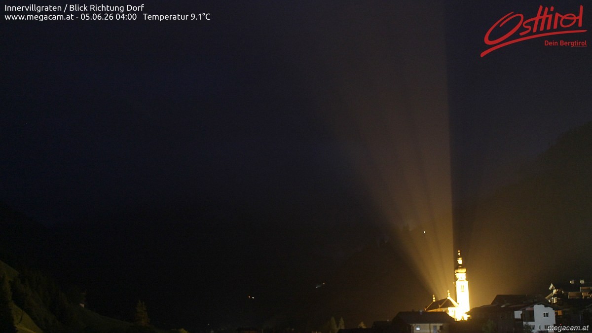 Archiv Foto Webcam Blick Richtung Innervillgraten