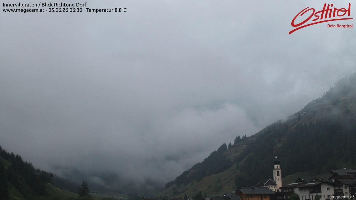 Archiv Foto Webcam Blick Richtung Innervillgraten