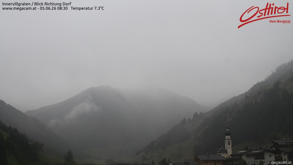 Archiv Foto Webcam Blick Richtung Innervillgraten
