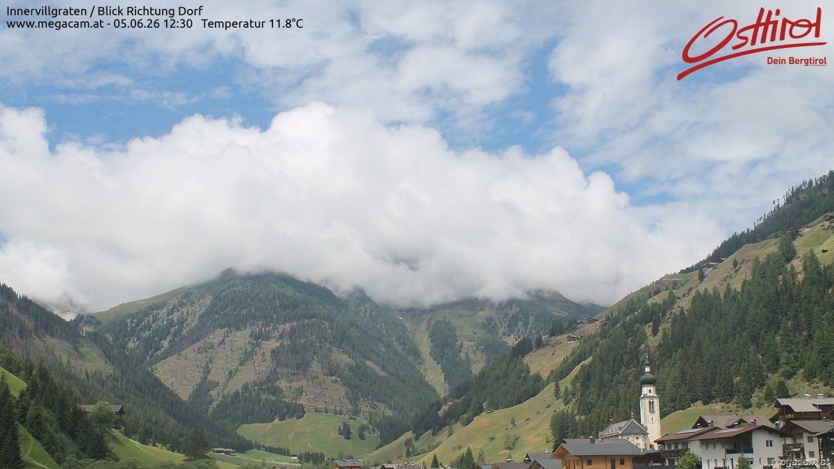 Archiv Foto Webcam Blick Richtung Innervillgraten