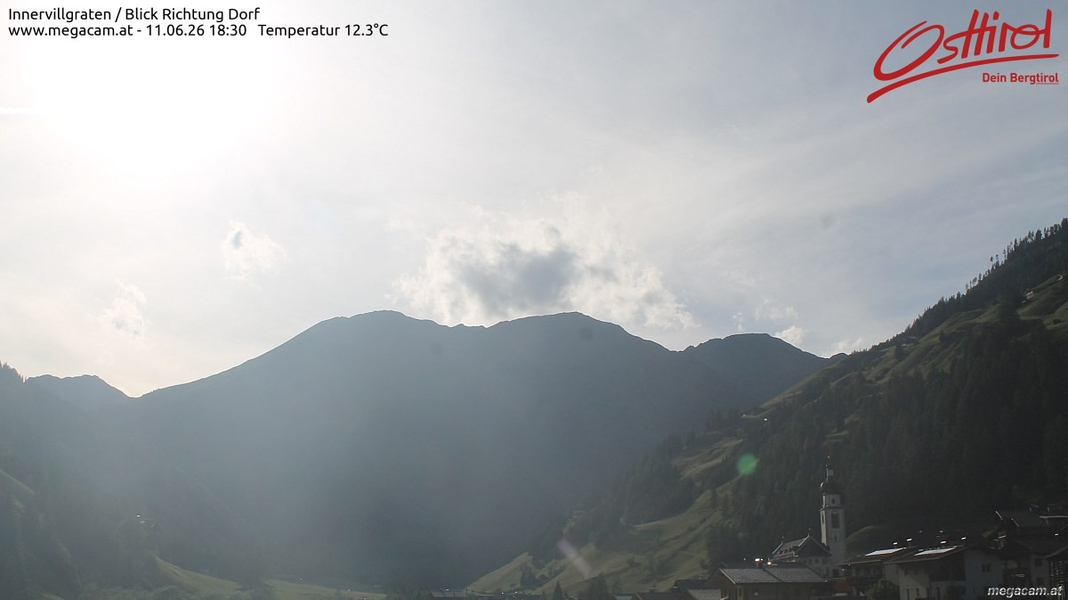 Archiv Foto Webcam Blick Richtung Innervillgraten
