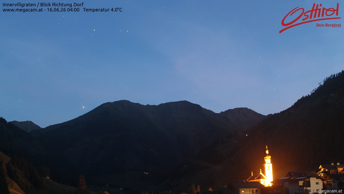 Archiv Foto Webcam Blick Richtung Innervillgraten