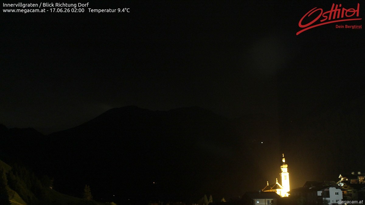 Archiv Foto Webcam Blick Richtung Innervillgraten