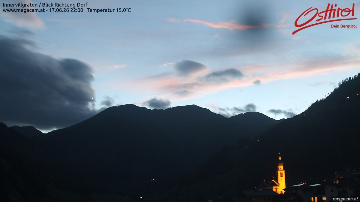 Archiv Foto Webcam Blick Richtung Innervillgraten