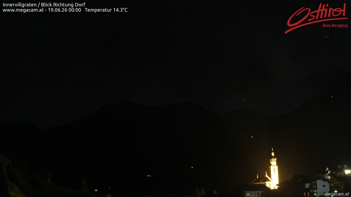 Archiv Foto Webcam Blick Richtung Innervillgraten