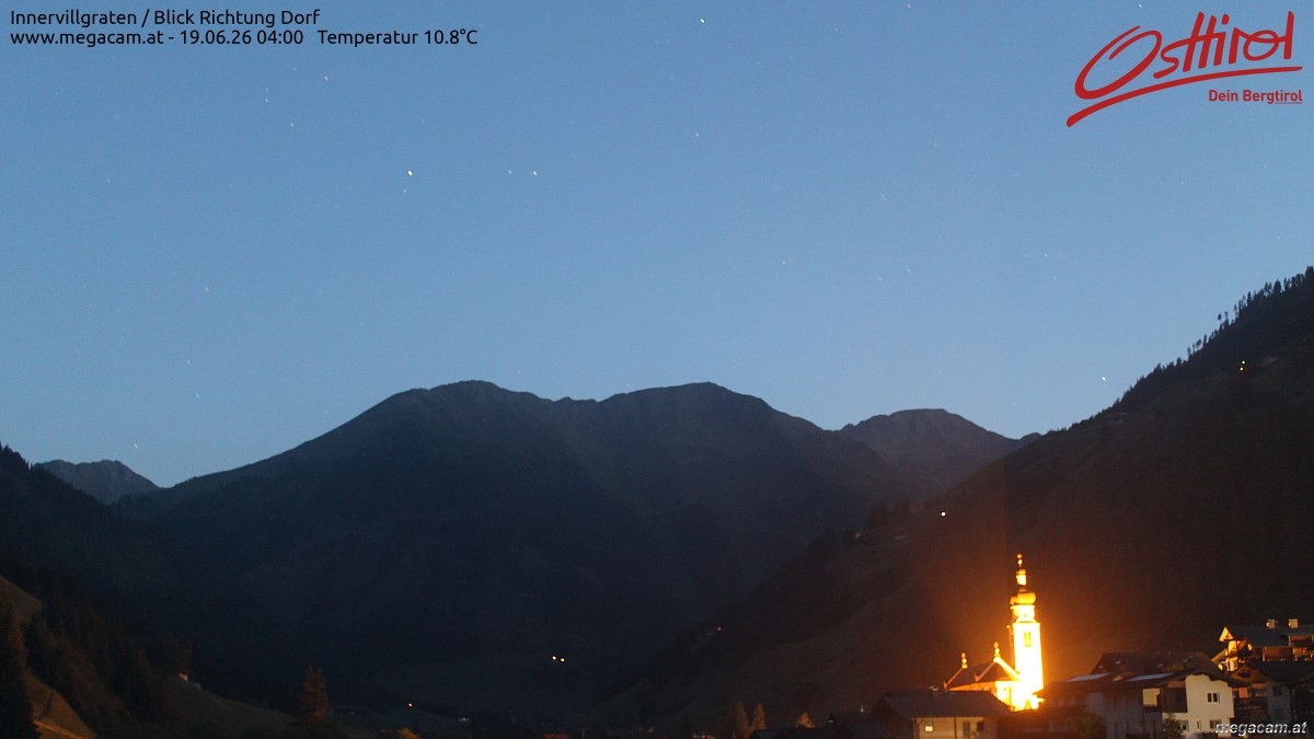 Archiv Foto Webcam Blick Richtung Innervillgraten