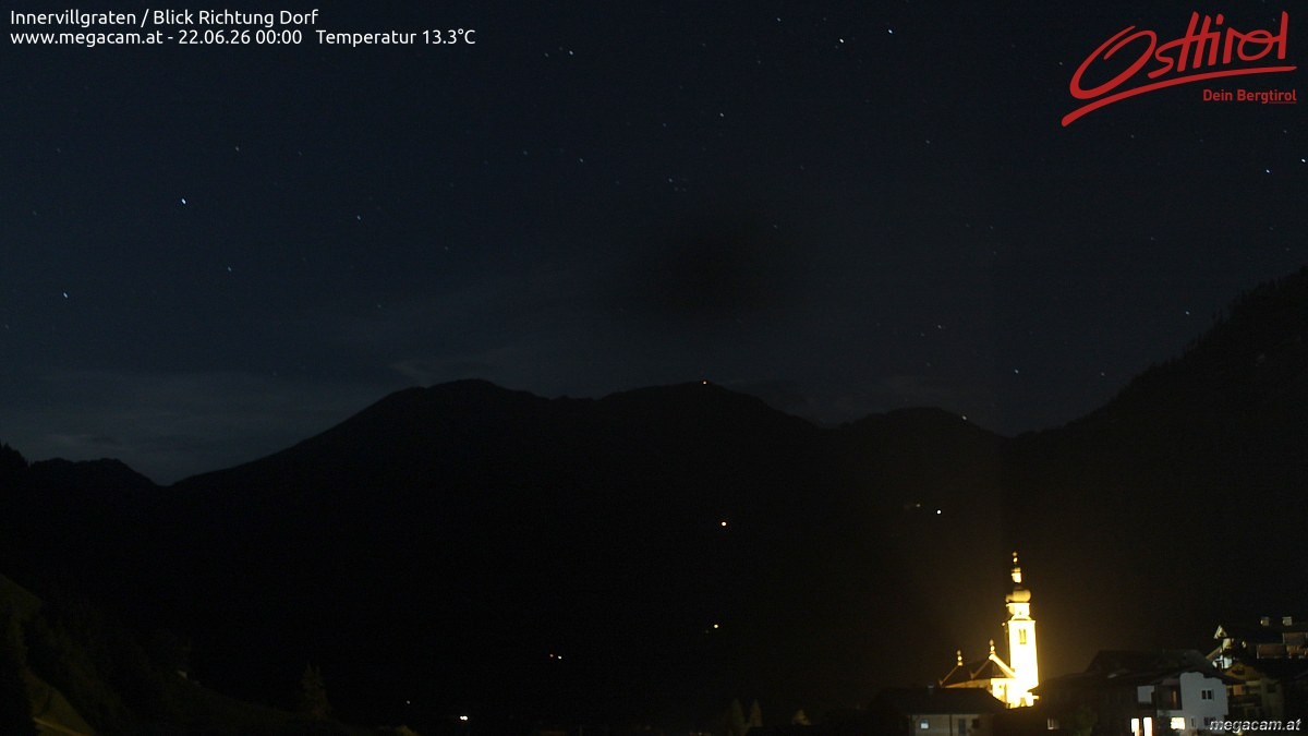 Archiv Foto Webcam Blick Richtung Innervillgraten