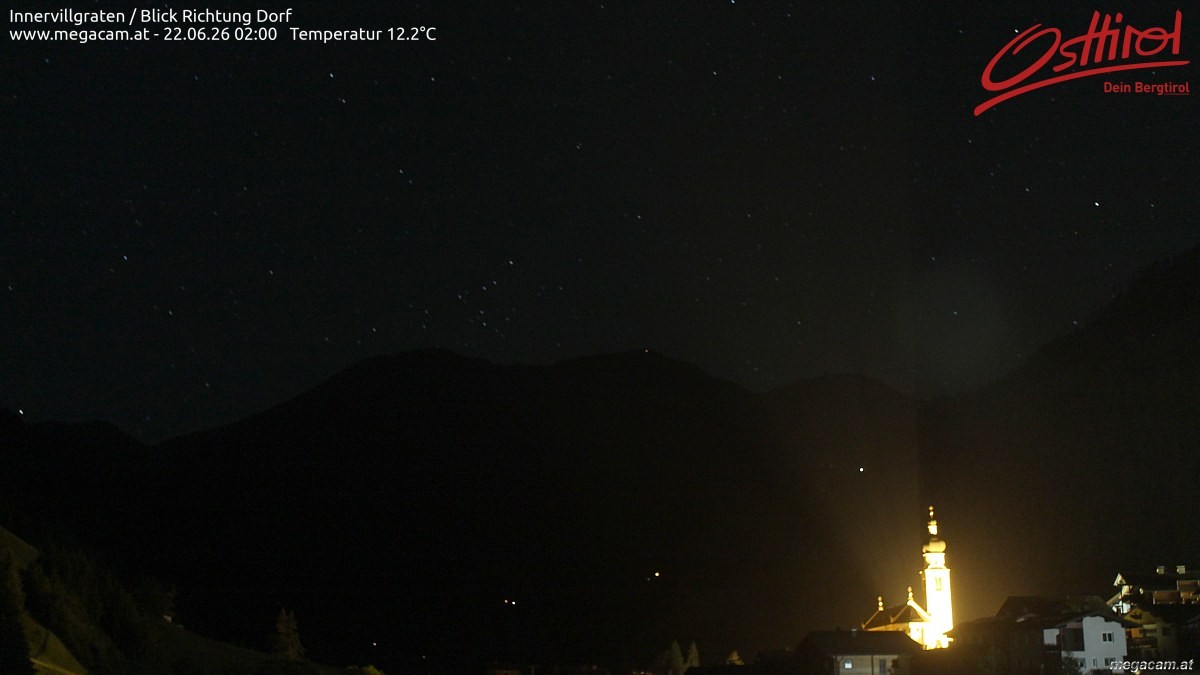 Archiv Foto Webcam Blick Richtung Innervillgraten