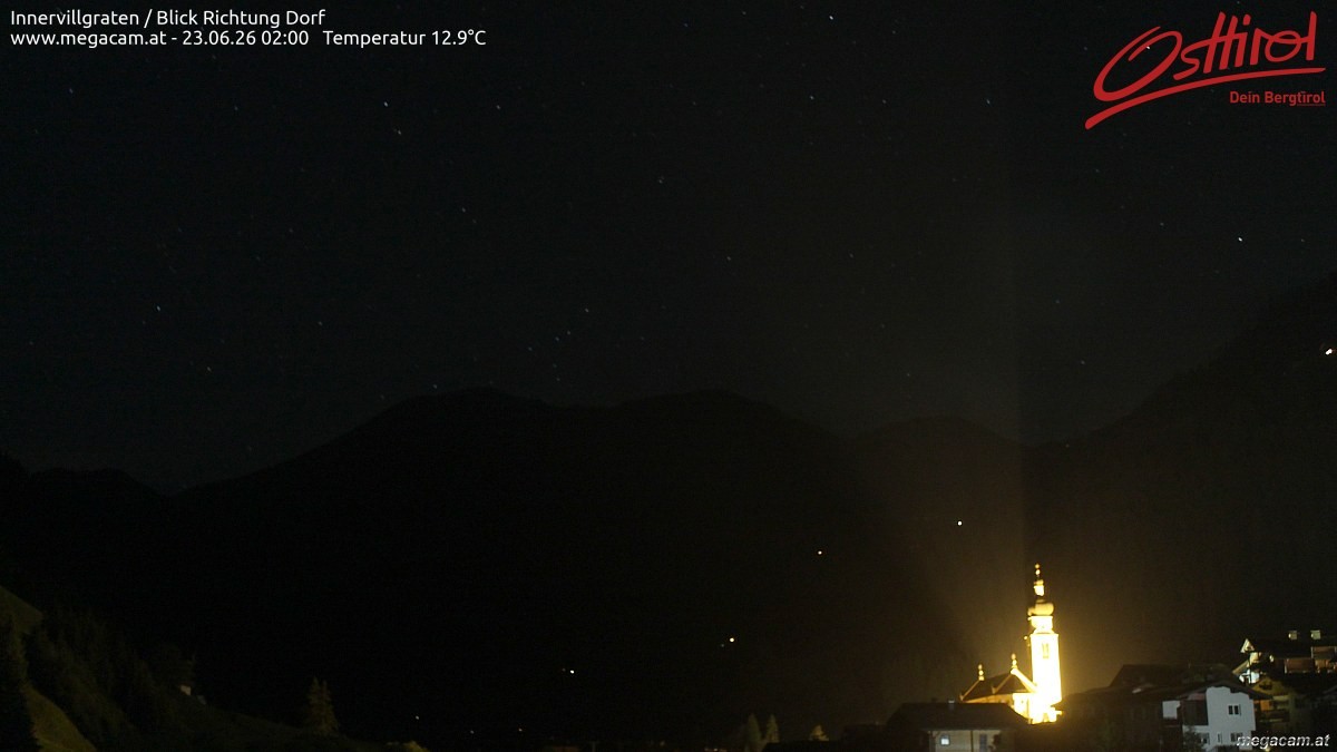 Archiv Foto Webcam Blick Richtung Innervillgraten