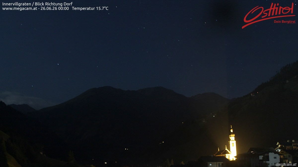 Archiv Foto Webcam Blick Richtung Innervillgraten