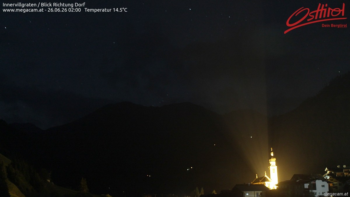Archiv Foto Webcam Blick Richtung Innervillgraten