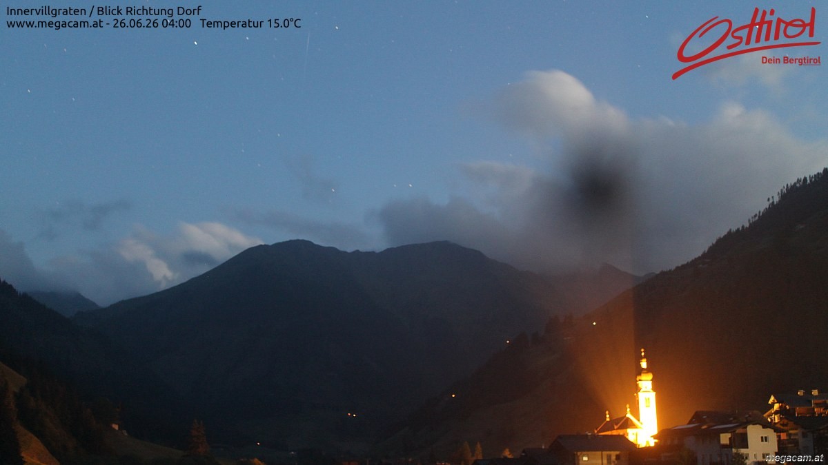 Archiv Foto Webcam Blick Richtung Innervillgraten