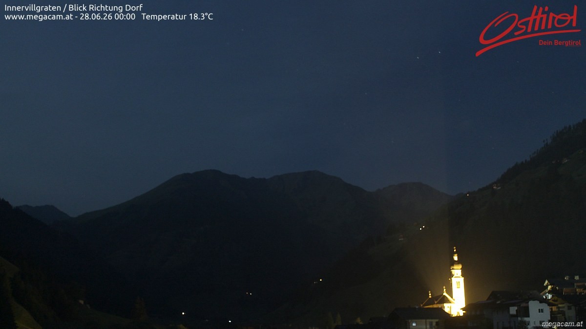 Archiv Foto Webcam Blick Richtung Innervillgraten