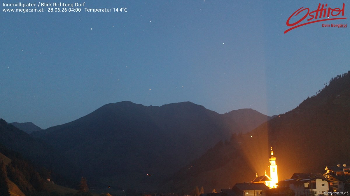Archiv Foto Webcam Blick Richtung Innervillgraten