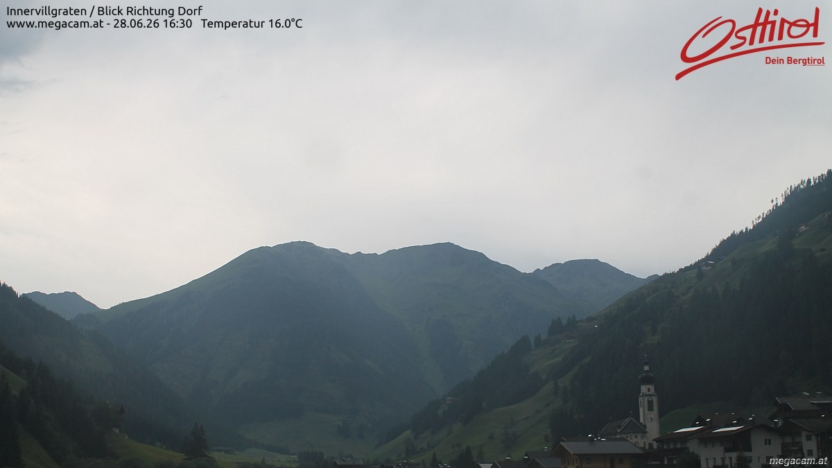 Archiv Foto Webcam Blick Richtung Innervillgraten