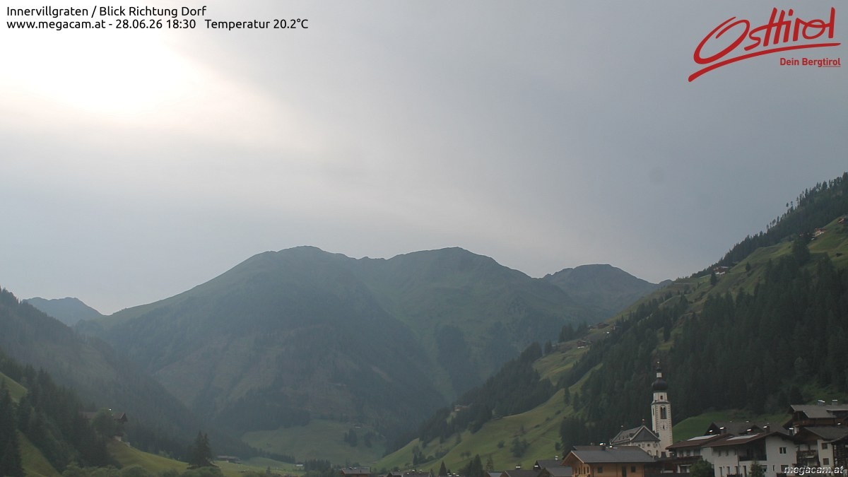 Archiv Foto Webcam Blick Richtung Innervillgraten