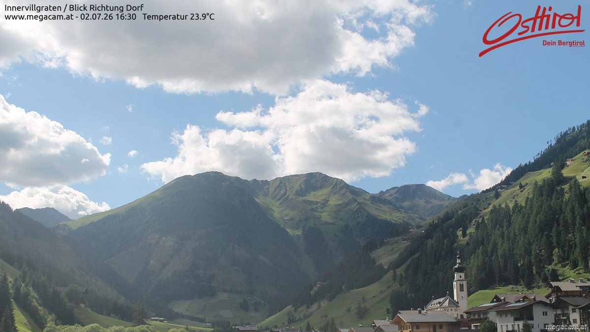 Archiv Foto Webcam Blick Richtung Innervillgraten