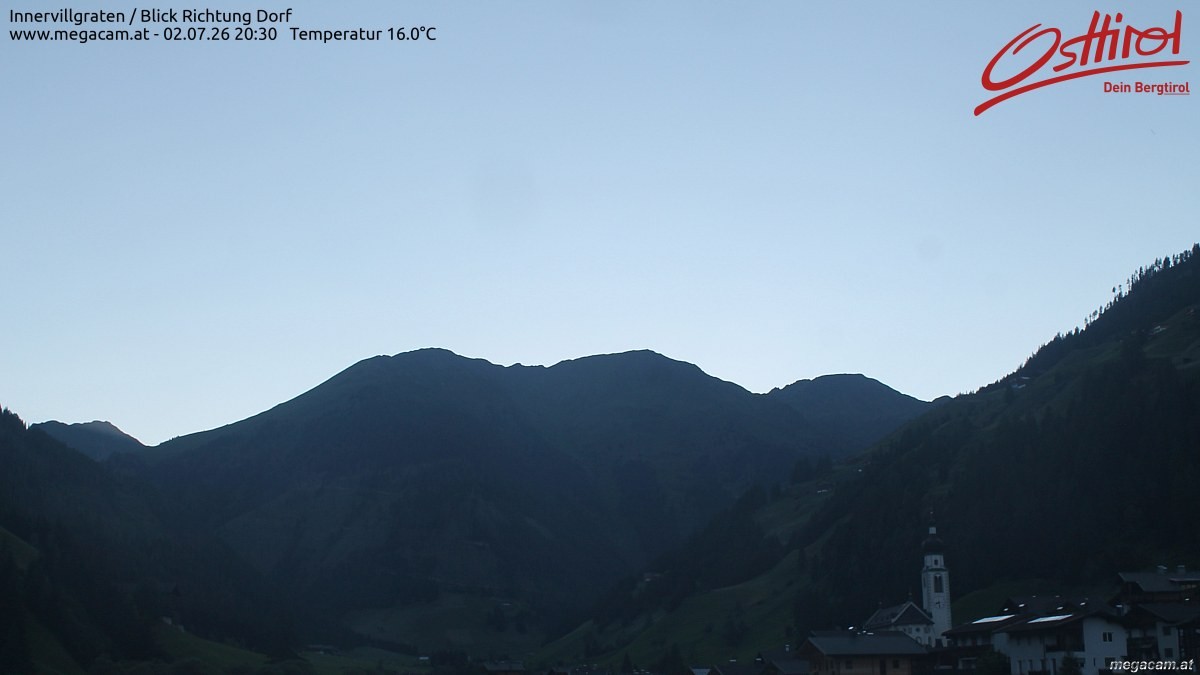 Archiv Foto Webcam Blick Richtung Innervillgraten