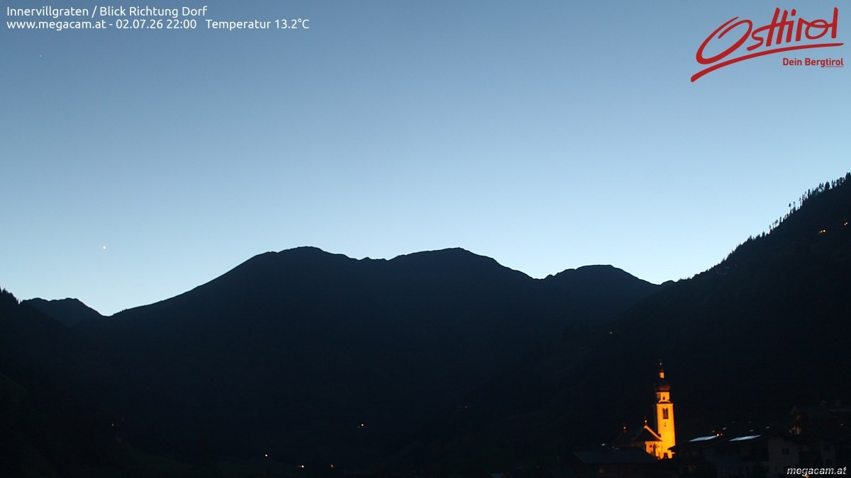Archiv Foto Webcam Blick Richtung Innervillgraten