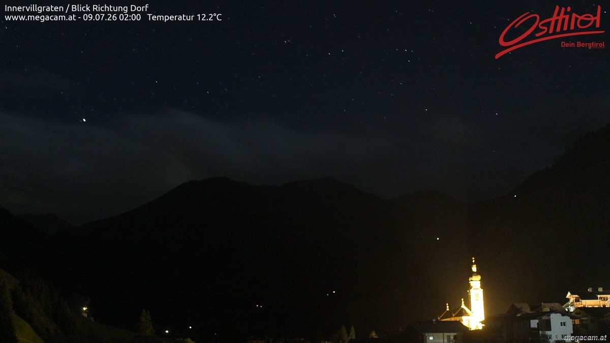 Archiv Foto Webcam Blick Richtung Innervillgraten