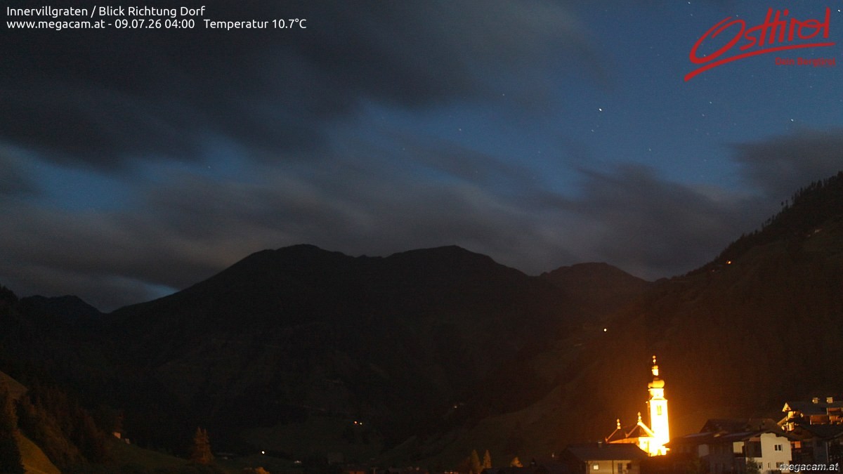 Archiv Foto Webcam Blick Richtung Innervillgraten