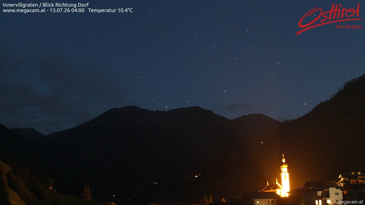 Archiv Foto Webcam Blick Richtung Innervillgraten