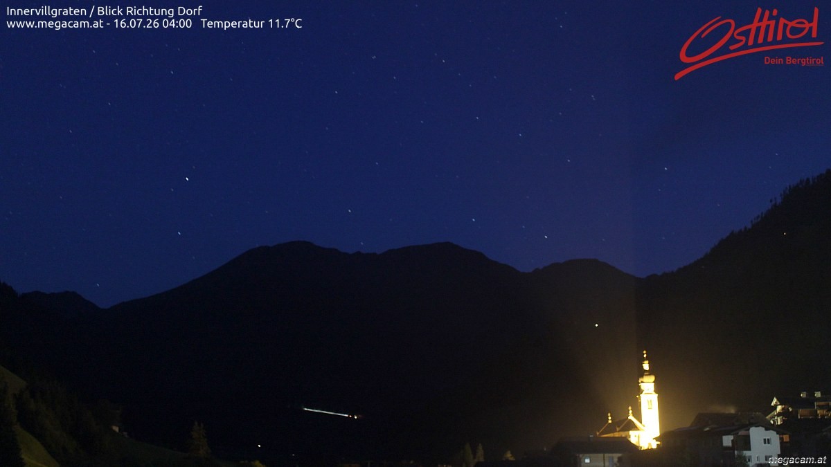 Archiv Foto Webcam Blick Richtung Innervillgraten