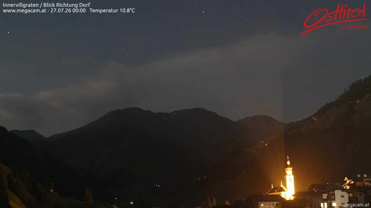 Archiv Foto Webcam Blick Richtung Innervillgraten