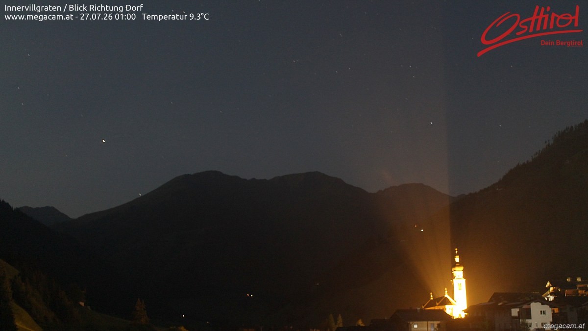 Archiv Foto Webcam Blick Richtung Innervillgraten