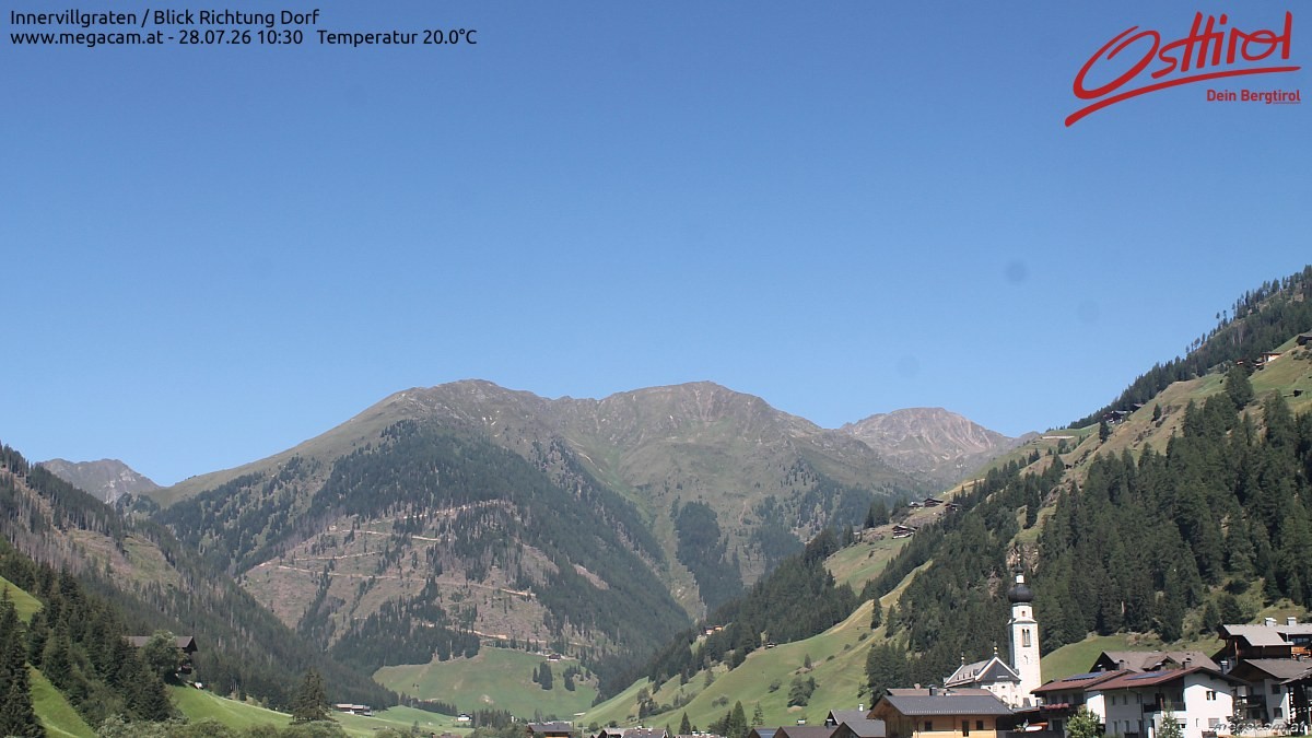 Archived image Webcam Innervillgraten - East Tyrol