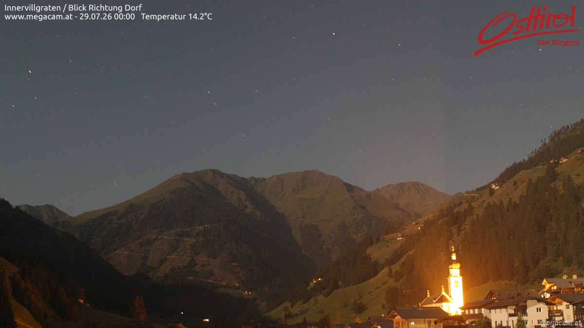 Archiv Foto Webcam Blick Richtung Innervillgraten