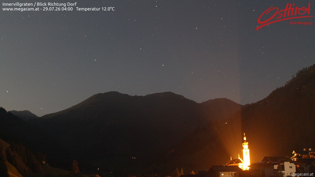 Archiv Foto Webcam Blick Richtung Innervillgraten