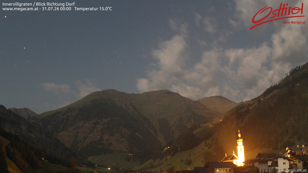 Archiv Foto Webcam Blick Richtung Innervillgraten