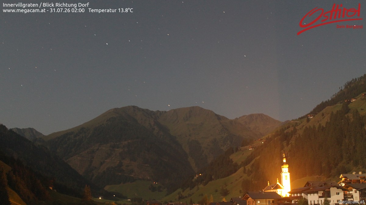 Archiv Foto Webcam Blick Richtung Innervillgraten